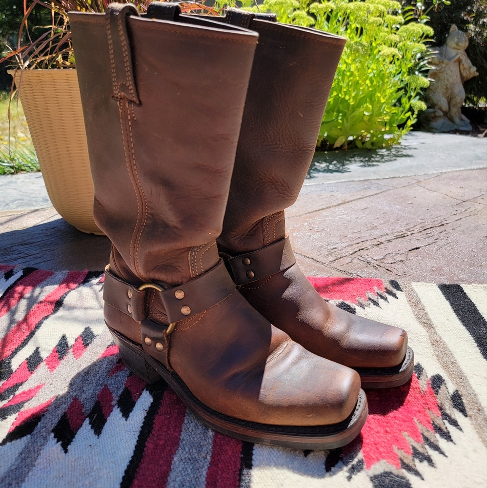Frye Harness 12R Womens Boots Tan